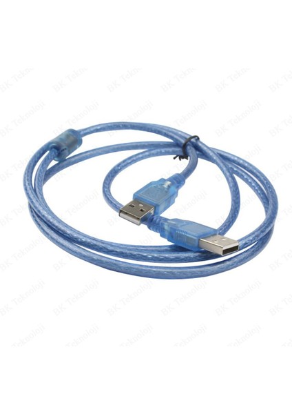 1.8 Metre Yüksek Kalite Filtreli USB 2.0 A Erkek / Erkek Data Kablosu fırsatları