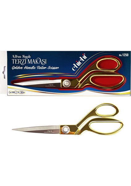 Altın Saplı Terzi Makası 9-1/2 Inç 24.2cm / NO.1250