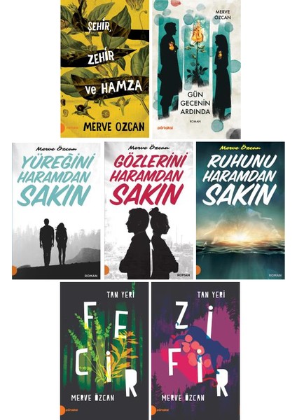 Merve Özcan 7 Kitap Set - Gün Gecenin Ardında