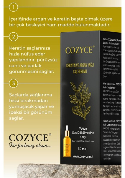 Keratin ve Argan Yağlı Yoğun Saç Bakım Serumu Aşırı Yıpranan Saçlara Özel fırsatları