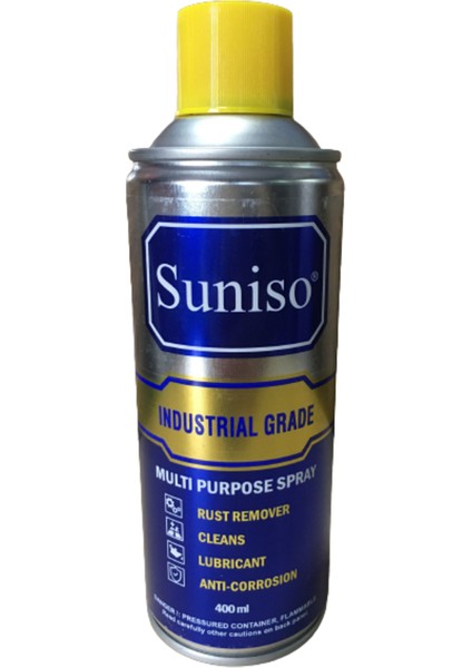 Suniso Pas Sökücü Yağlayıcı Korozyon Önleyici Koruyucu Multi Sprey 400 ml