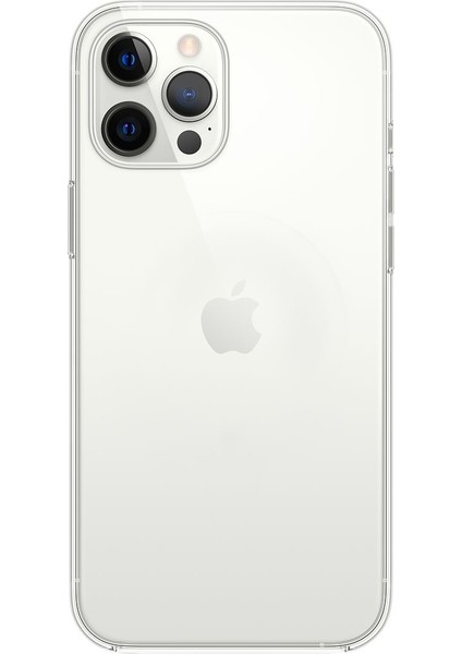 iPhone 12 / 12 Pro Kılıf Kamera Korumalı Silikon Şeffaf Arka Kapak