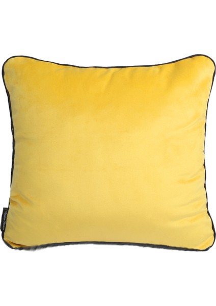 Biyeli Kırlent Yastık Kılıfı Hardal 44 x 44 cm fiyatları