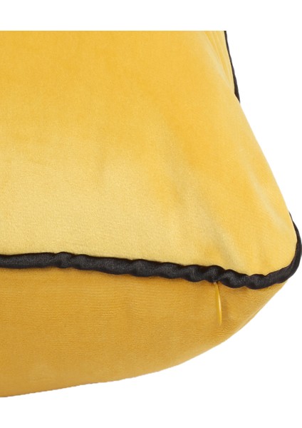 Biyeli Kırlent Yastık Kılıfı Hardal 44 x 44 cm modelleri