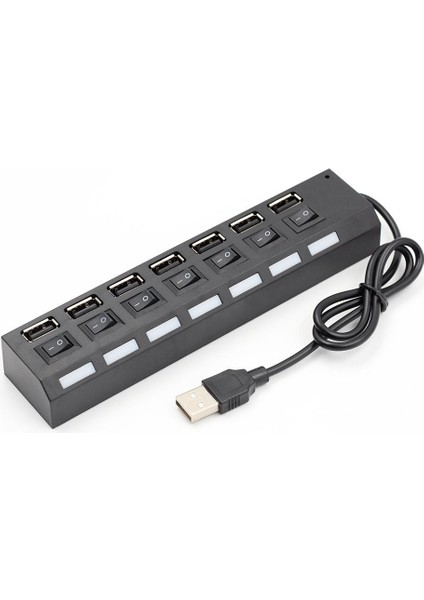 7 Port USB 2.0 Hub Çoklayıcı Çoğaltıcı Çoklama Switch Splitter