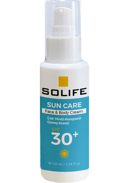 Sun Care Çok Yönlü Koruyucu Güneş Kremi +30 Spf 100 ml