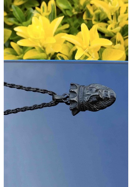 Erkek Siyah Kral Aslan Kolye modelleri