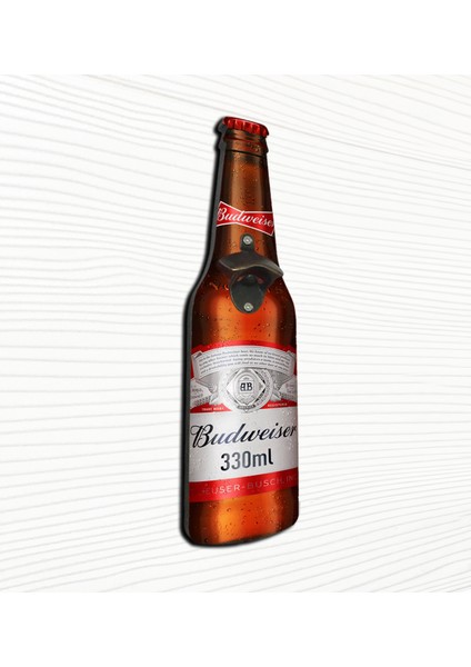 Duvar Tipi Şişe Açacağı Ahşap Bira Açacağı Budweiser Şişe Modeli Açacak