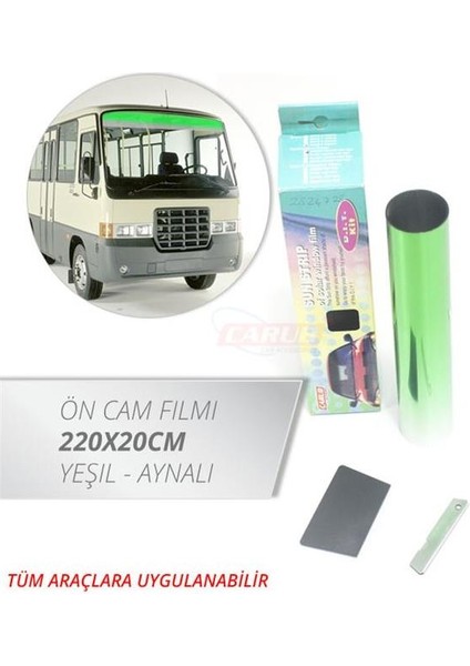 Cam Filmi Ön 220X20Cm Yeşil-Aynalı Tp-Gn-S Br1201003