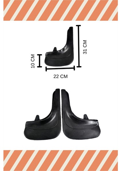 Honda Accord 2008-2012 2'li Tozluk Çamurluk Paçalık