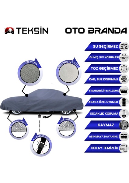 Fiat Tempra Oto Branda Miflonlu Araba Brandası