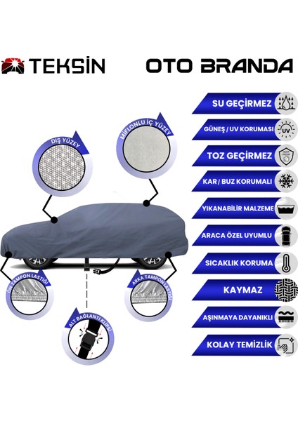 Opel Combo Life E (2018-2022) Oto Branda Miflonlu Araba Brandası