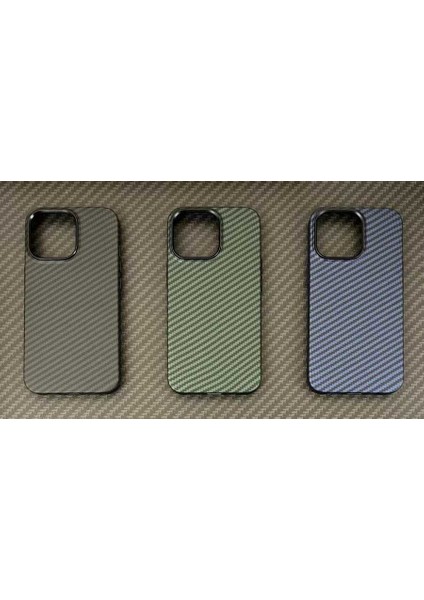 Apple iPhone 12 Pro Kılıf Karbon Fiber Tasarımlı Parmak İzi Bırakmayan Yüzey Karbono Kapak Siyah