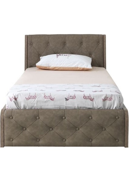 Rengarenk Latte Başlıklı Karyola 120 x 200 cm