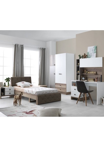 Rengarenk Latte Başlıklı Karyola 120 x 200 cm fiyatları