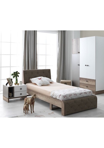 Rengarenk Latte Başlıklı Karyola 120 x 200 cm modelleri