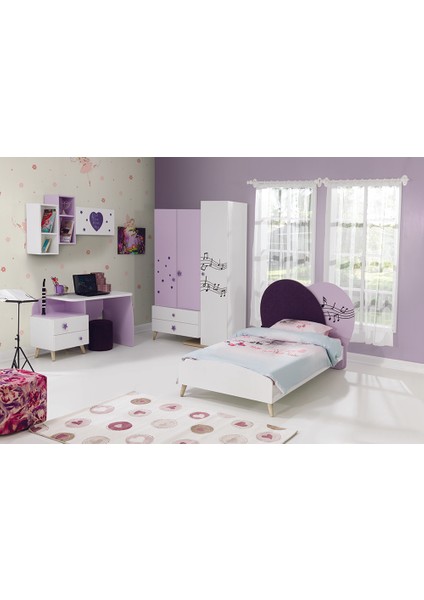 Rengarenk Little Star Başlıklı Karyola 120 x 200 cm fiyatları