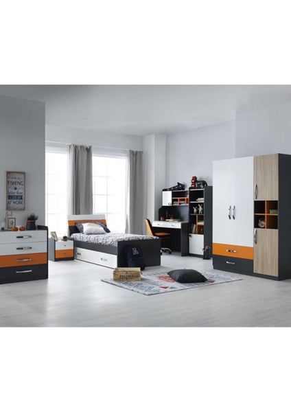 Rengarenk Maskot Başlıklı Karyola 90 x 190 cm modelleri