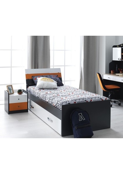 Rengarenk Maskot Başlıklı Karyola 90 x 190 cm fırsatları