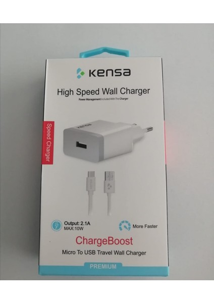 USB Micro Şarj Aleti Hızlışarj 2,1A