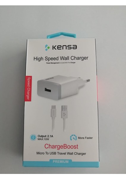 USB Micro Şarj Aleti Hızlışarj 2,1A