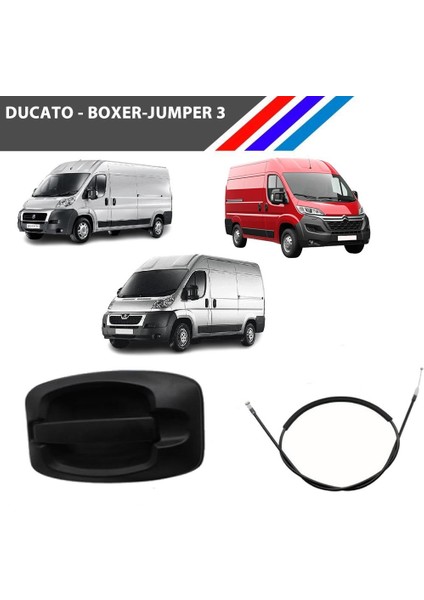 Boxer-Jumper-Ducato 3 Kasa Sürgülü Dış Kapı Kolu Sağ Taraf