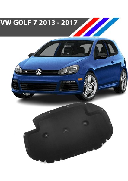Vw Golf 7 Motor Kaput Izolasyon Keçesi - Klipsli 2013 - 2017