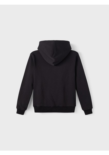 Baskılı Erkek Çocuk Siyah Sweatshirt Nlmnenry Ls Sweat W. Hood fırsatları