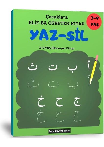 Elif-Ba Öğreten Yaz-Sil Kitabı (Ciltli)