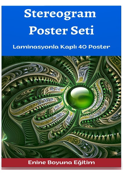 Stereogram Poster Seti (Laminasyonla Kaplı) (Ciltli)