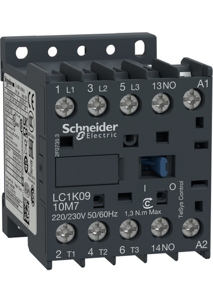 3kutuplu Tesys K Kontaktor 9a Ac3 4kw 1na 24vac Bo Lc1k0910b7