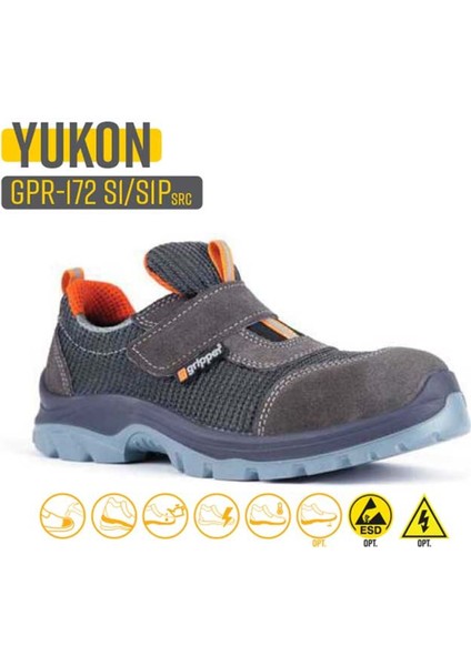 Iş Ayakkabısı - Yukon GPR-172 S1 Dark Gray Velcro - 41
