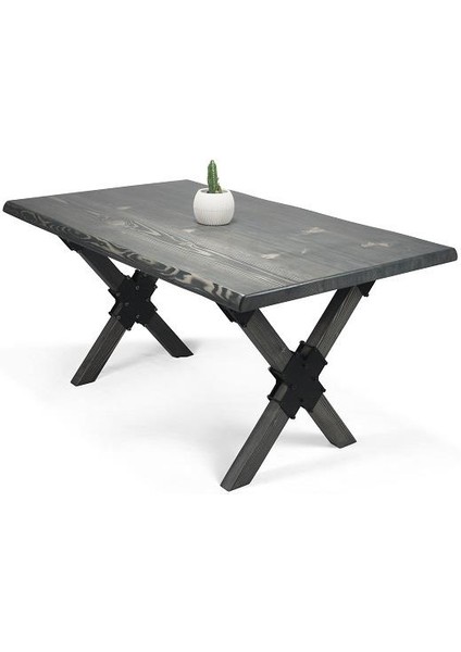 Doğal Ağaç Masif Kütük Masa Yemek Masası (Ağaç Ayak) 60CM x 90CM