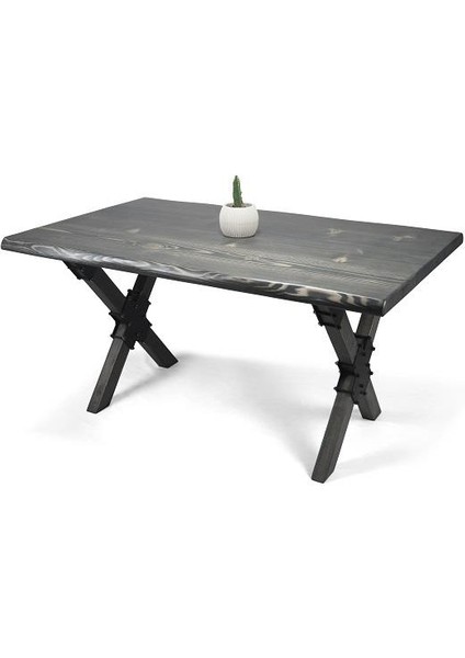 Doğal Ağaç Masif Kütük Masa Yemek Masası (Ağaç Ayak) 60CM x 90CM