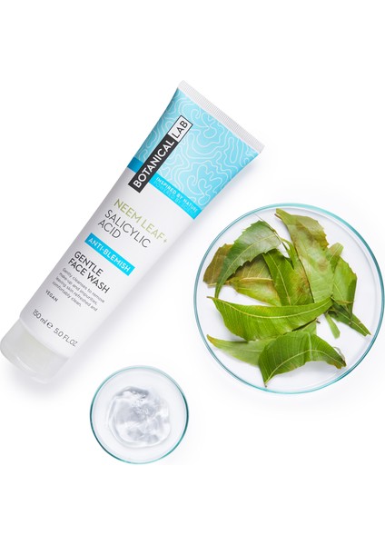 Botanicallab Neem Ağacı Yaprağı Özü + Salisilik Asit Hassas Ciltler Için Yüz Yıkama Jeli 150 ml