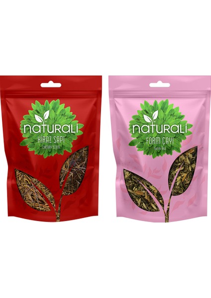 Detoks Çay Paketi - Form Çayı 100 Gr - Kiraz Sapı 75 Gr