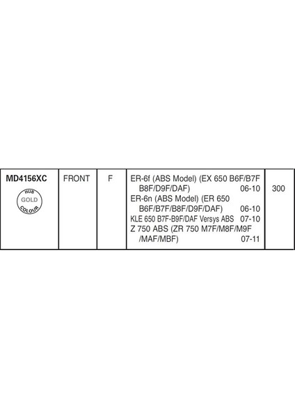 Kaw. Er6 F/n 06-16 Versys 650 07-14 Ebc Ön Disk