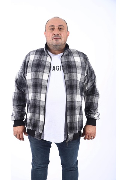 Büyük Beden Dik Yaka Sweat Oduncu 22219-ANTRASIT modelleri