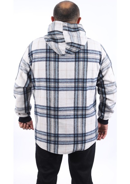 Büyük Beden Oduncu Sweat Çift Cep 22202-INDIGO modelleri