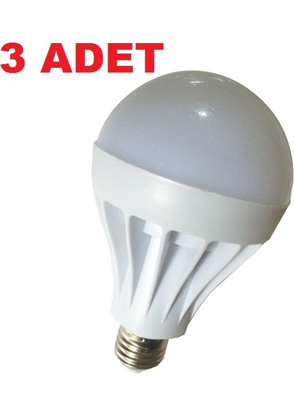 7W Enerji Tasarruflu LED Ampul ( 3 Adet )-