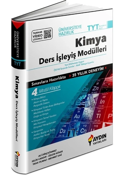 Aydın Yayınları TYT Kimya Ders İşleyiş Modülleri 0922