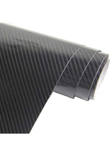 5d Karbon Folyo Siyah Parlak 100 Cm-1 Metre