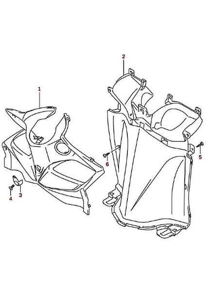 Suzukı Address 110 Iç Torpido (Göğüs) Alt 92112-40J00-291 fiyatları