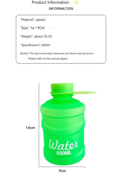650ML Küçük Su Isıtıcısı Sporcu Matarası (Yurt Dışından)