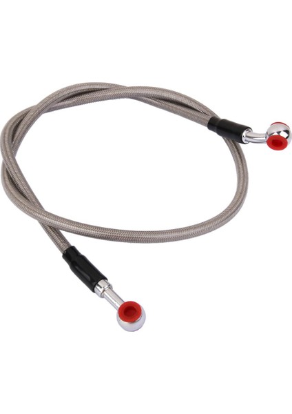 90CM Gri Motosiklet Fren Yağı Hortum Motor Bisiklet Örgülü Fren Hattı Kablosu 10MM (Yurt Dışından)