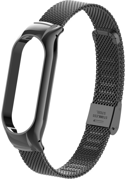 Xioami Mi Band 7 Için Hasır Desenli Metal Kopçalı Kordon-Kayış