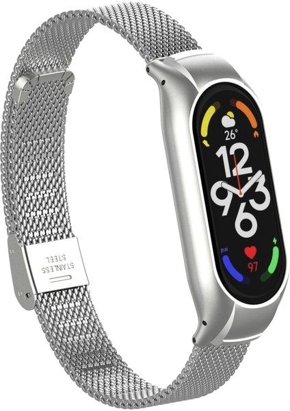 Xioami Mi Band 7 Için Hasır Desenli Metal Kopçalı Kordon-Kayış indirimleri