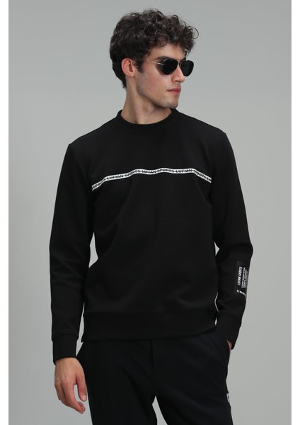 Sımple Erkek Sweatshirt Siyah
