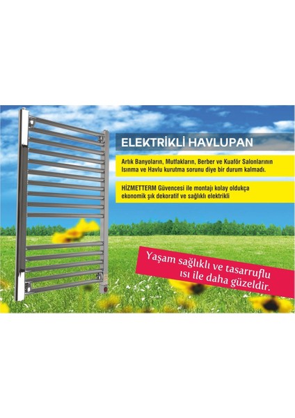 Hizmetterm Elektrikli Havlupan 50X70 Krom