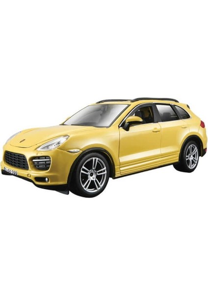 Byr Bburago 1:24 Porsche Cayenne Turbo Plus Sarı Model Araba |1 Adet|